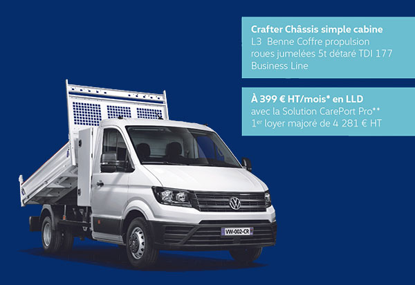 Volkswagen Crafter chassis simple cabine